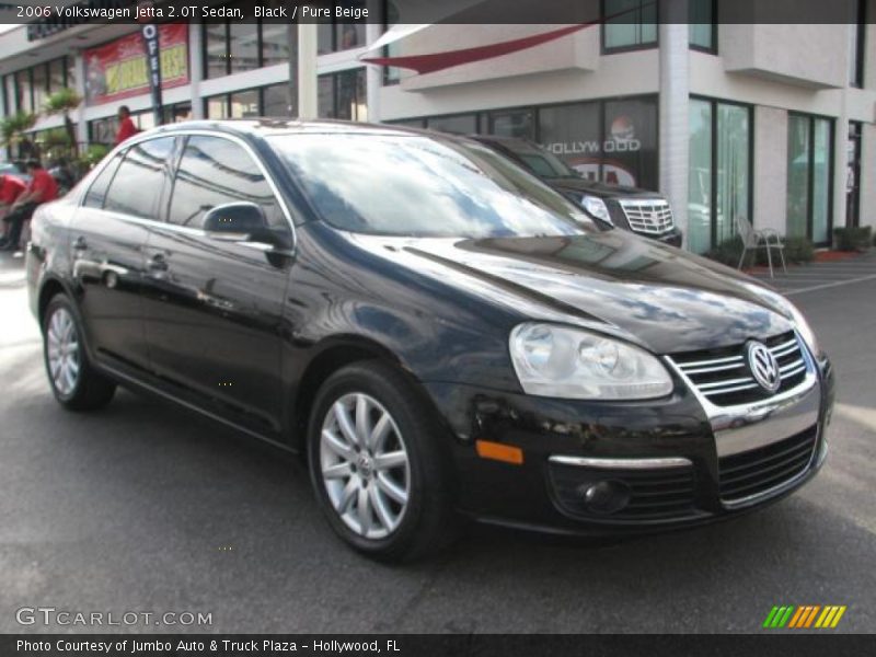 Black / Pure Beige 2006 Volkswagen Jetta 2.0T Sedan