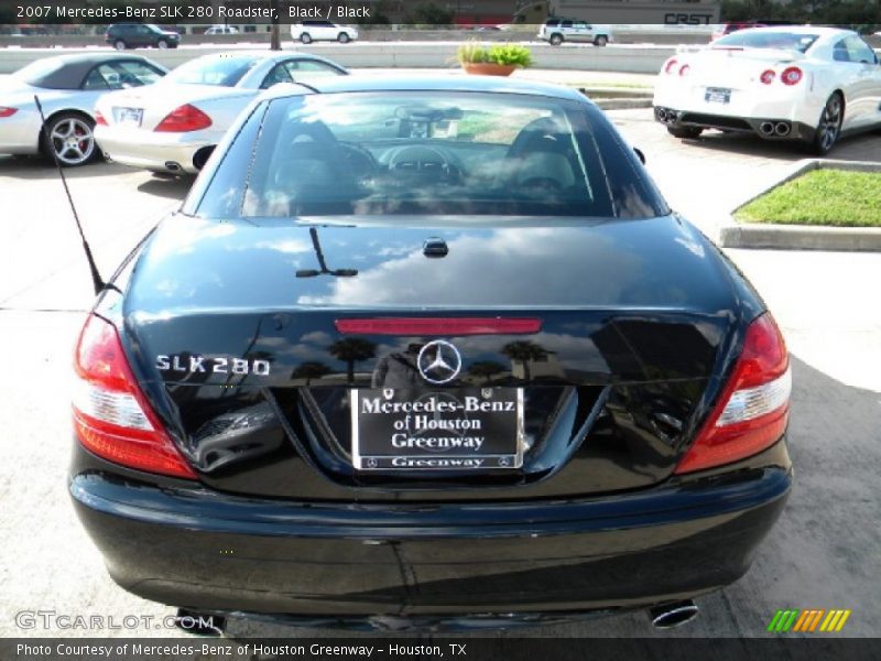 Black / Black 2007 Mercedes-Benz SLK 280 Roadster