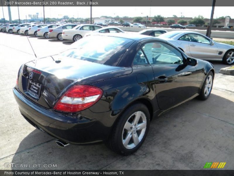 Black / Black 2007 Mercedes-Benz SLK 280 Roadster