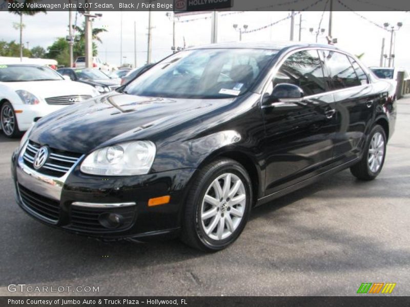 Black / Pure Beige 2006 Volkswagen Jetta 2.0T Sedan