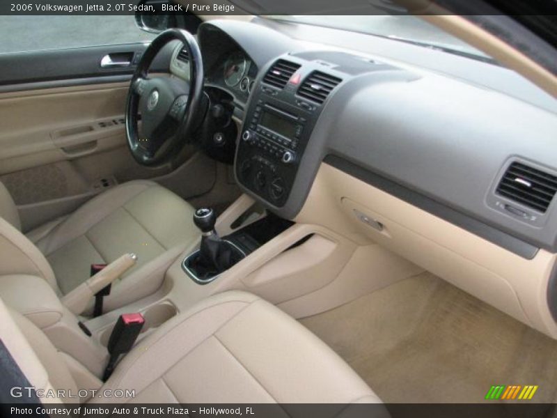 Black / Pure Beige 2006 Volkswagen Jetta 2.0T Sedan
