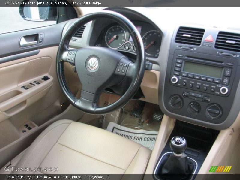 Black / Pure Beige 2006 Volkswagen Jetta 2.0T Sedan