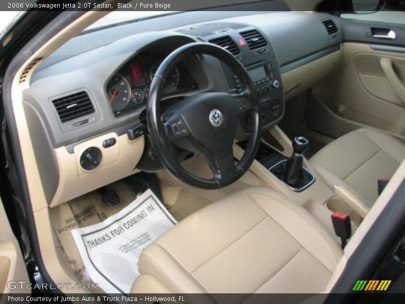 Black / Pure Beige 2006 Volkswagen Jetta 2.0T Sedan