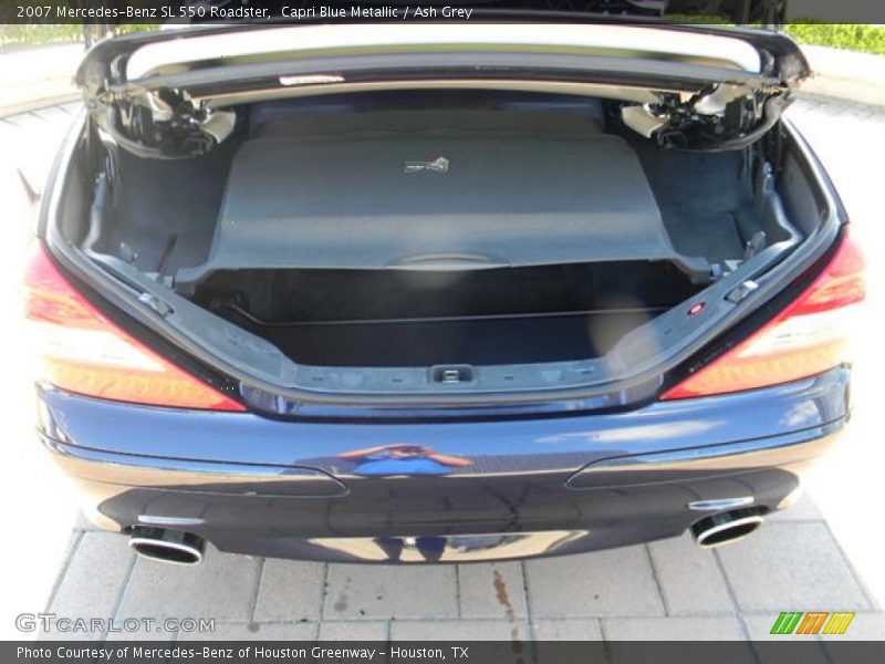 Capri Blue Metallic / Ash Grey 2007 Mercedes-Benz SL 550 Roadster