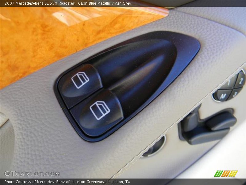 Capri Blue Metallic / Ash Grey 2007 Mercedes-Benz SL 550 Roadster