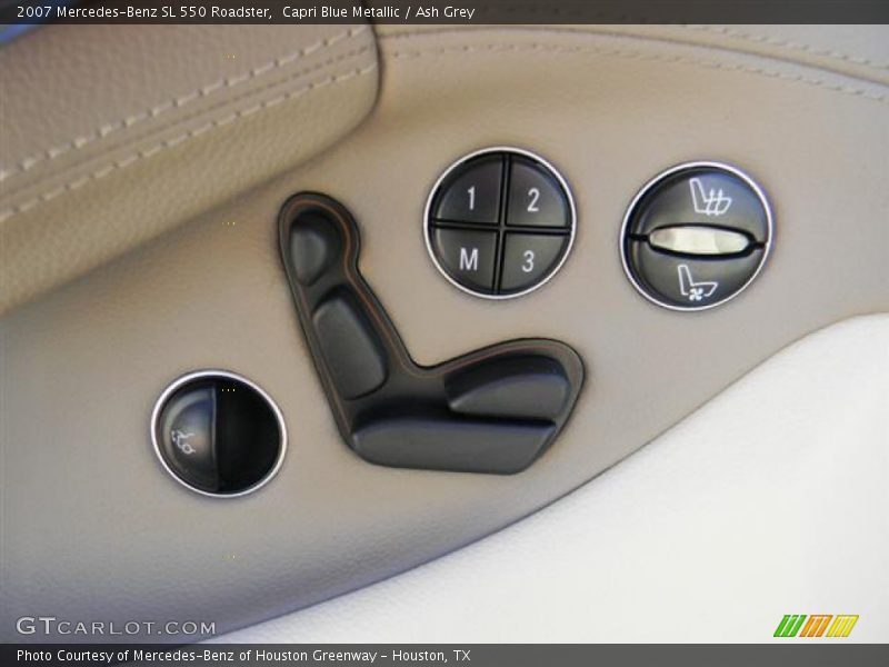 Capri Blue Metallic / Ash Grey 2007 Mercedes-Benz SL 550 Roadster