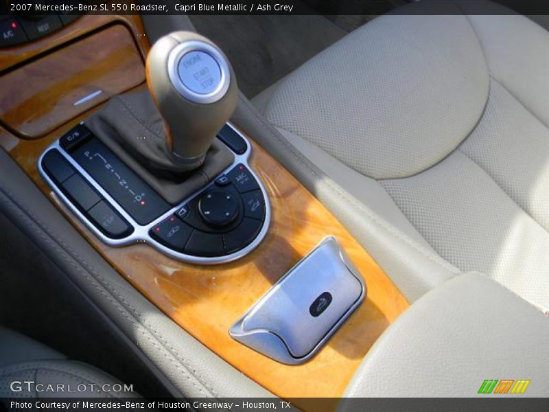 Capri Blue Metallic / Ash Grey 2007 Mercedes-Benz SL 550 Roadster