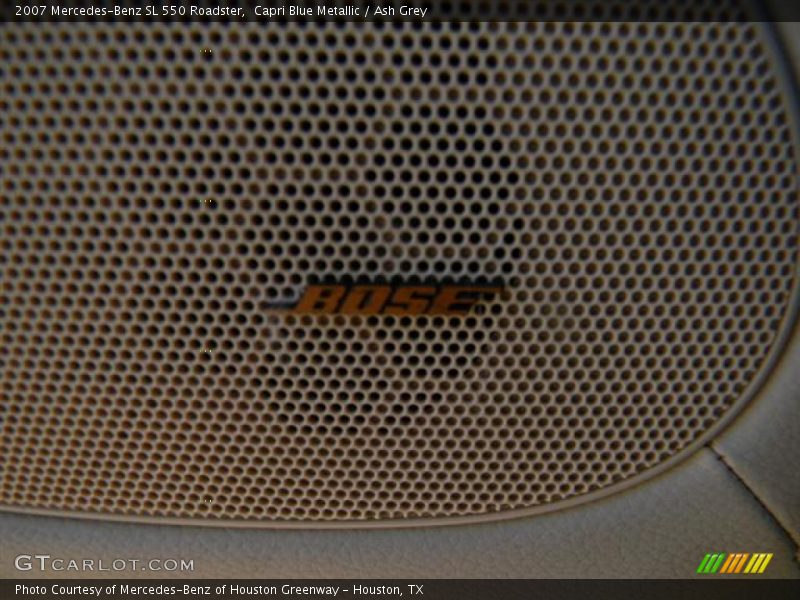 Capri Blue Metallic / Ash Grey 2007 Mercedes-Benz SL 550 Roadster