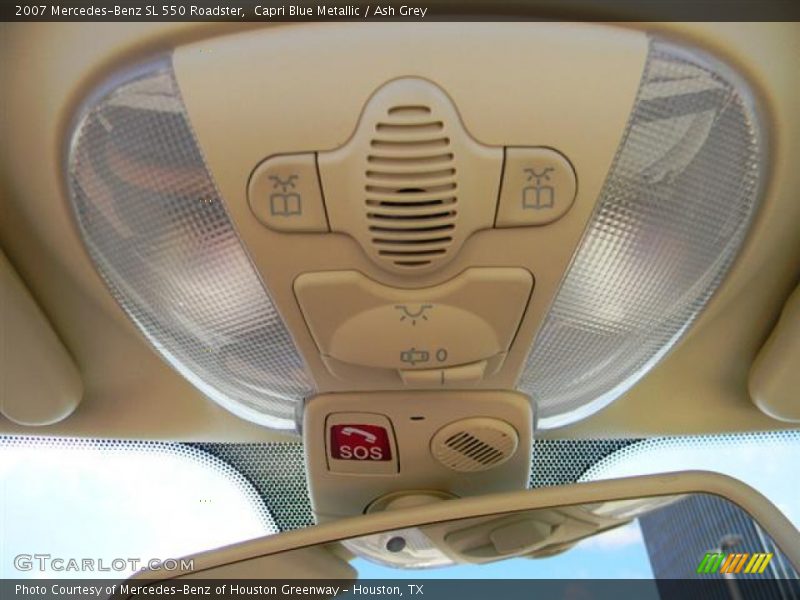 Capri Blue Metallic / Ash Grey 2007 Mercedes-Benz SL 550 Roadster