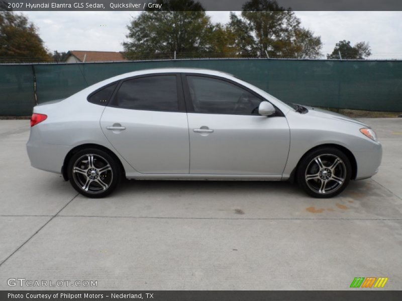 Quicksilver / Gray 2007 Hyundai Elantra GLS Sedan