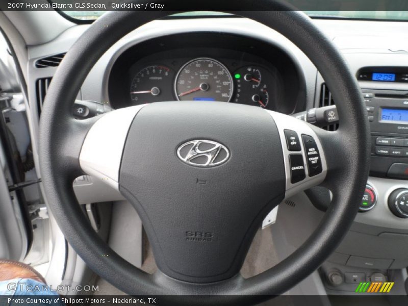 Quicksilver / Gray 2007 Hyundai Elantra GLS Sedan