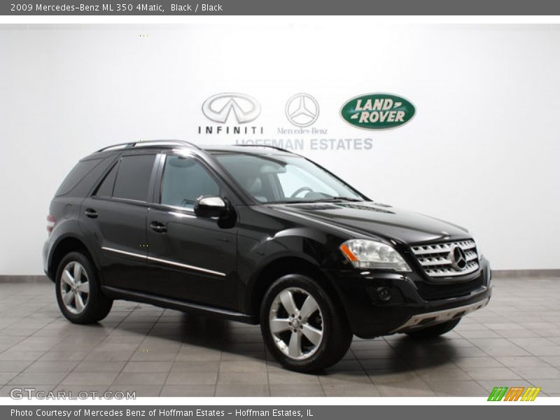 Black / Black 2009 Mercedes-Benz ML 350 4Matic