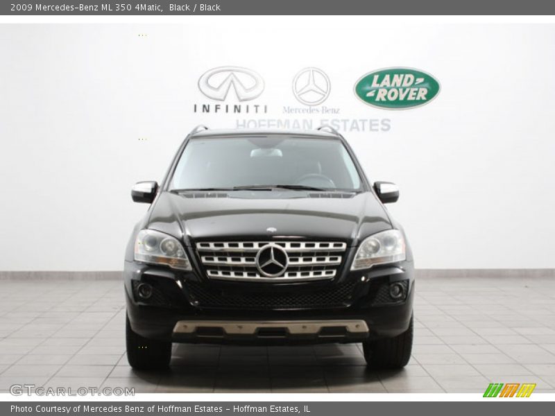 Black / Black 2009 Mercedes-Benz ML 350 4Matic