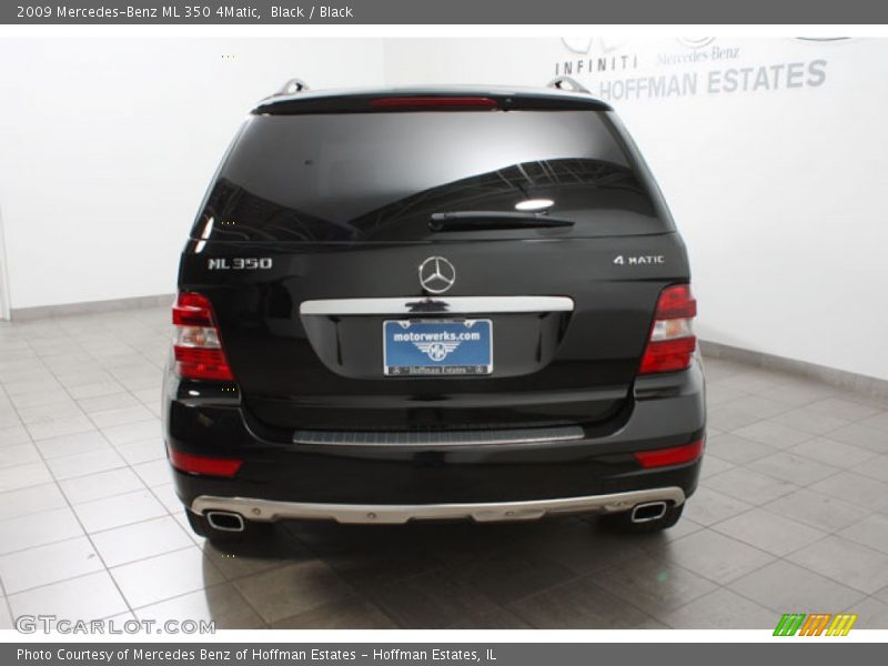 Black / Black 2009 Mercedes-Benz ML 350 4Matic
