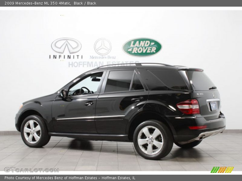 Black / Black 2009 Mercedes-Benz ML 350 4Matic
