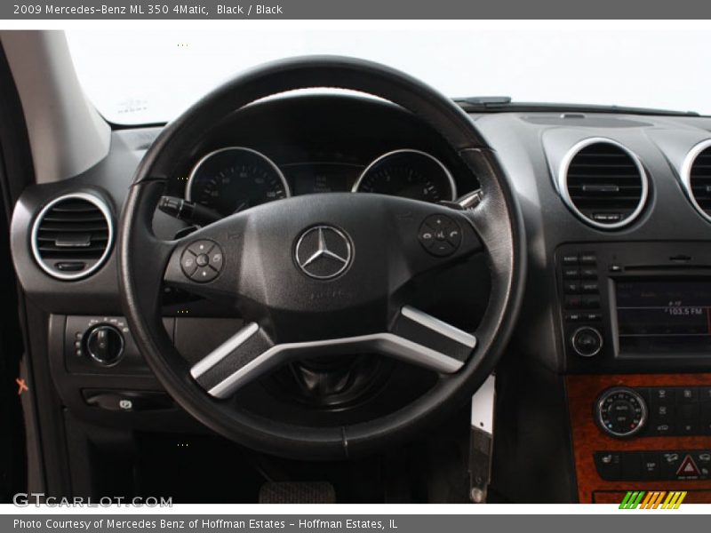 Black / Black 2009 Mercedes-Benz ML 350 4Matic