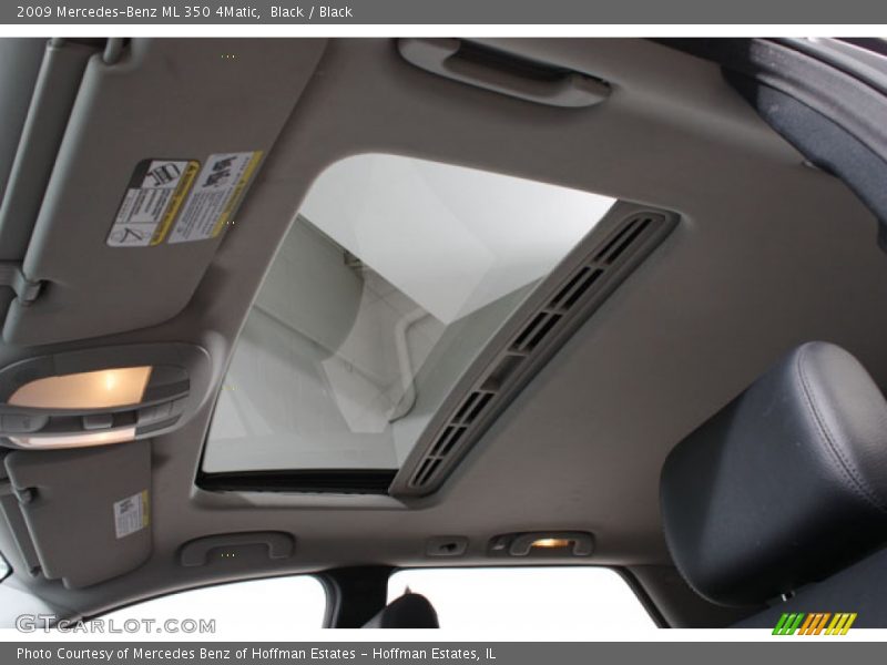 Black / Black 2009 Mercedes-Benz ML 350 4Matic