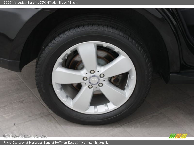 Black / Black 2009 Mercedes-Benz ML 350 4Matic