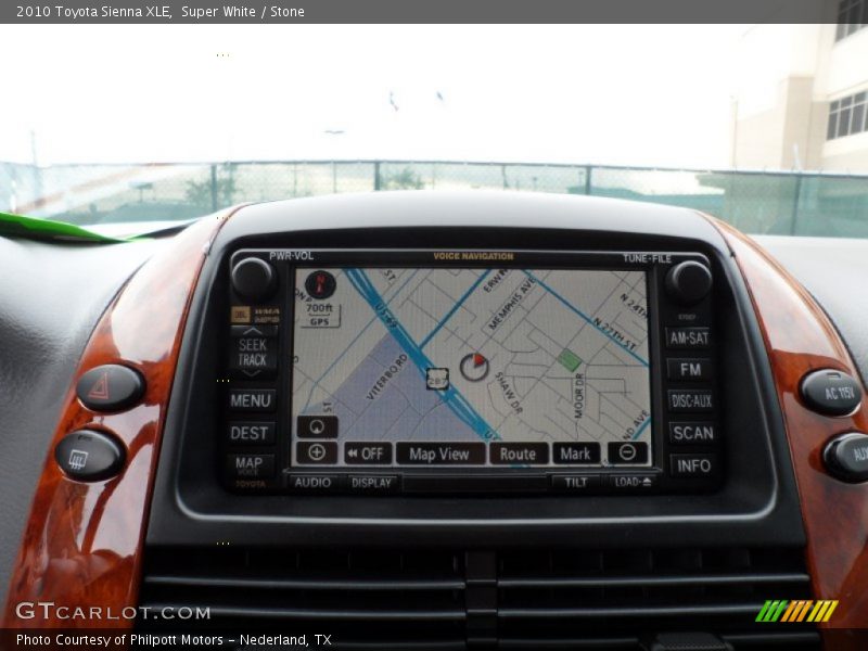 Super White / Stone 2010 Toyota Sienna XLE