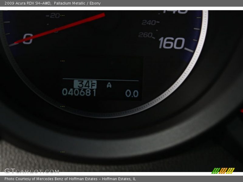 Palladium Metallic / Ebony 2009 Acura RDX SH-AWD