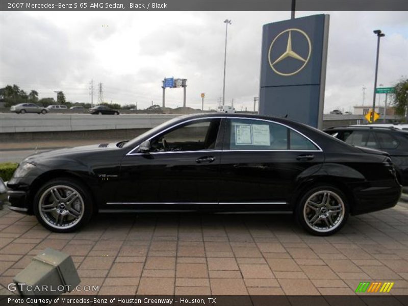 Black / Black 2007 Mercedes-Benz S 65 AMG Sedan