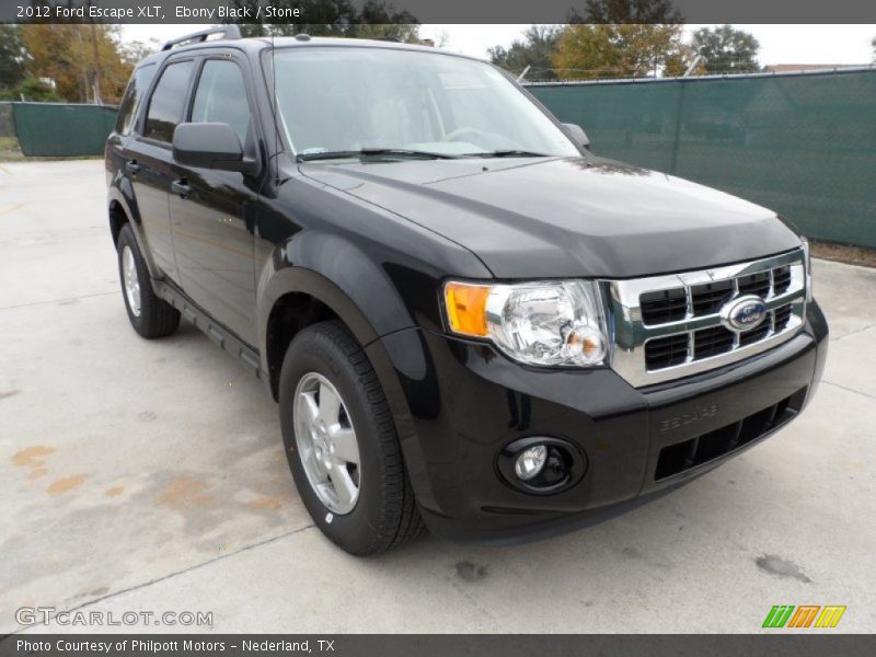 Ebony Black / Stone 2012 Ford Escape XLT