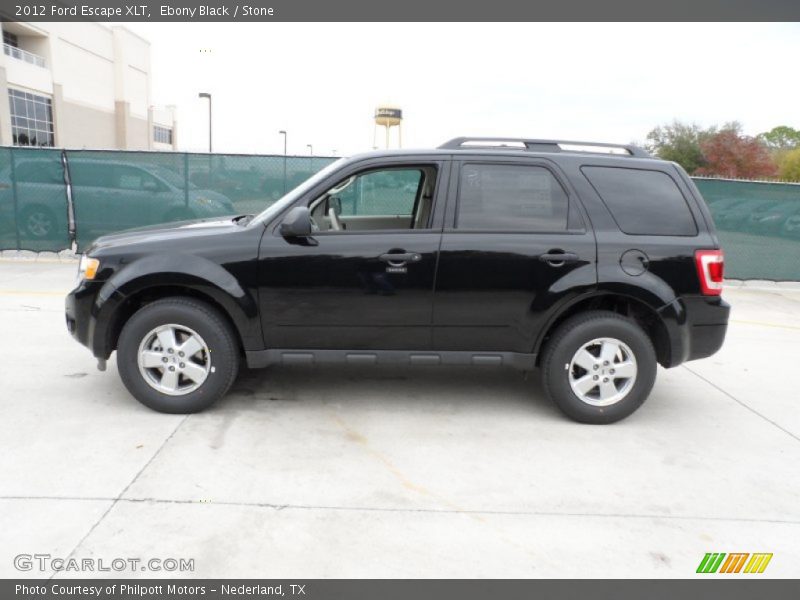 Ebony Black / Stone 2012 Ford Escape XLT