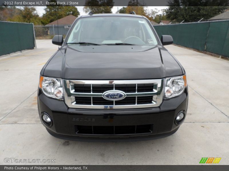 Ebony Black / Stone 2012 Ford Escape XLT