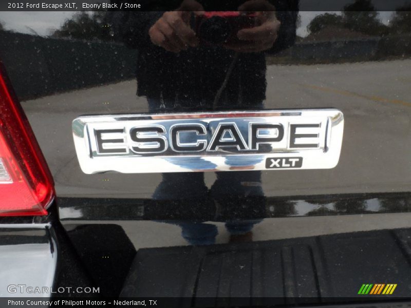 Ebony Black / Stone 2012 Ford Escape XLT