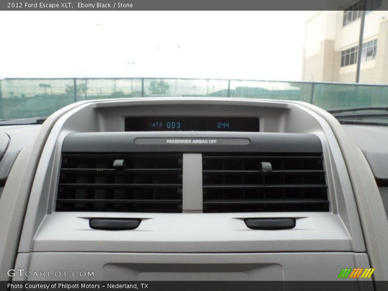Ebony Black / Stone 2012 Ford Escape XLT
