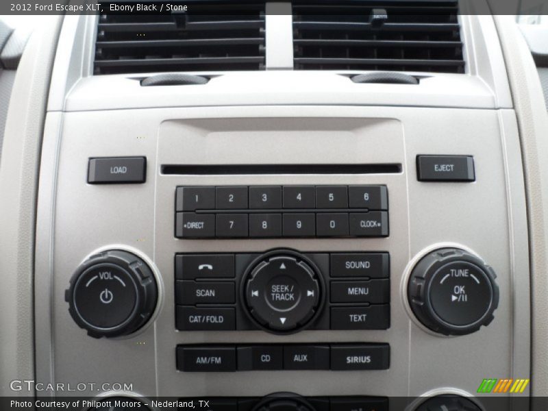 Ebony Black / Stone 2012 Ford Escape XLT