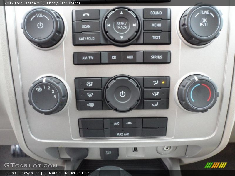 Ebony Black / Stone 2012 Ford Escape XLT