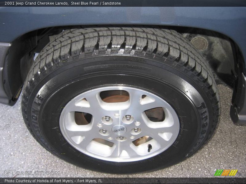 Steel Blue Pearl / Sandstone 2001 Jeep Grand Cherokee Laredo