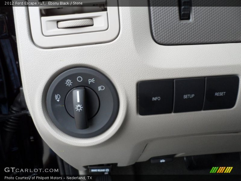 Ebony Black / Stone 2012 Ford Escape XLT