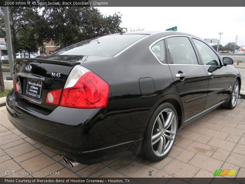 Black Obsidian / Graphite 2006 Infiniti M 45 Sport Sedan