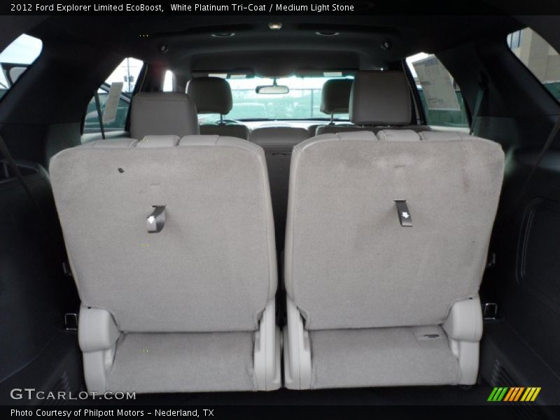 White Platinum Tri-Coat / Medium Light Stone 2012 Ford Explorer Limited EcoBoost