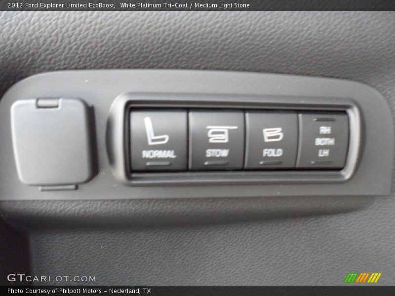 White Platinum Tri-Coat / Medium Light Stone 2012 Ford Explorer Limited EcoBoost