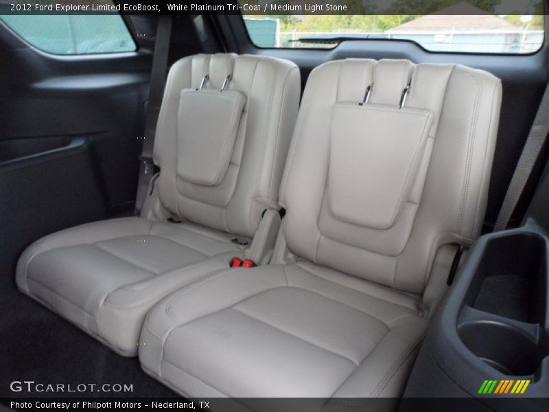 White Platinum Tri-Coat / Medium Light Stone 2012 Ford Explorer Limited EcoBoost