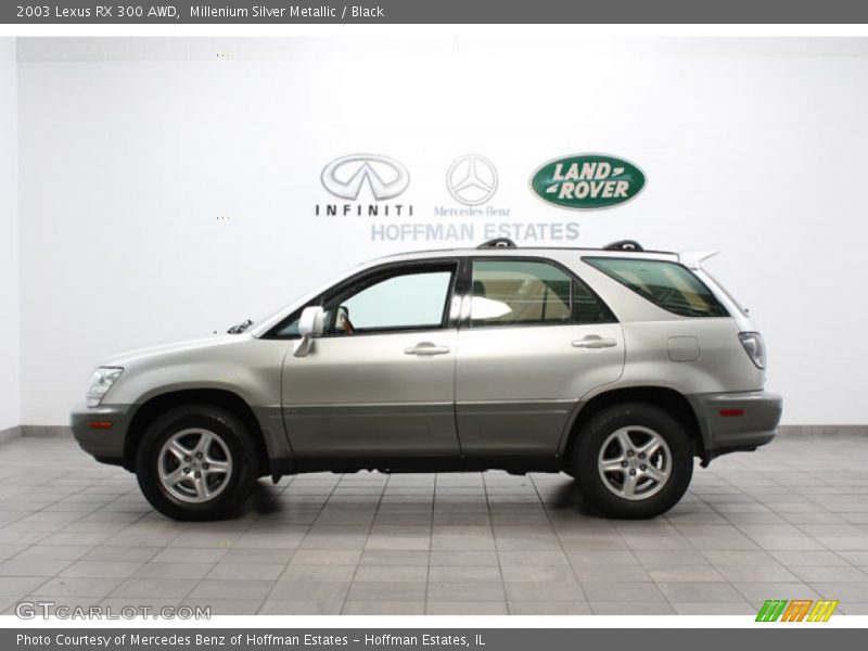 Millenium Silver Metallic / Black 2003 Lexus RX 300 AWD