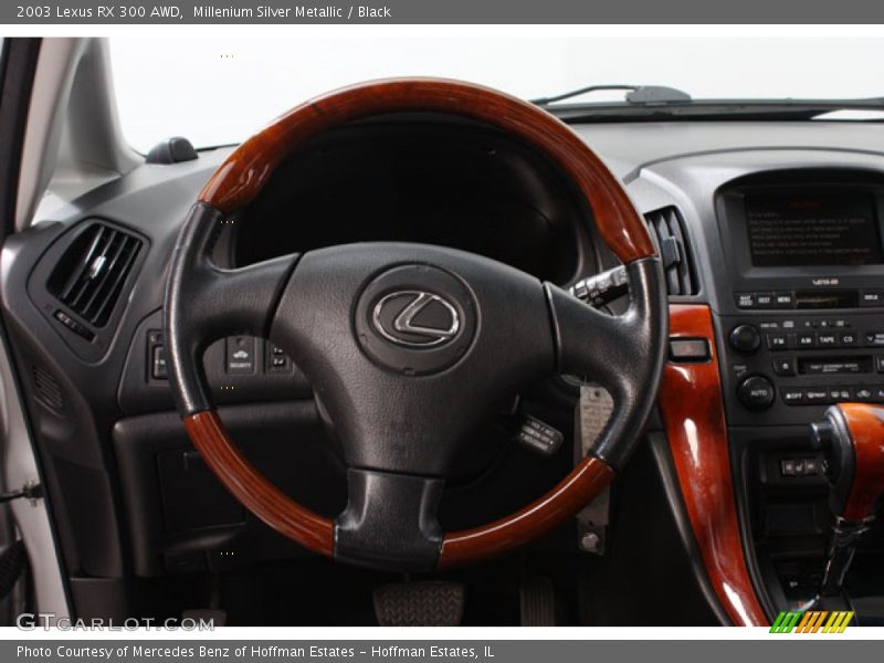 Millenium Silver Metallic / Black 2003 Lexus RX 300 AWD