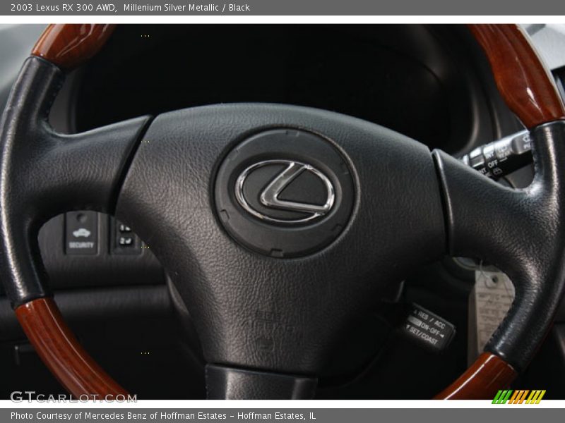 Millenium Silver Metallic / Black 2003 Lexus RX 300 AWD