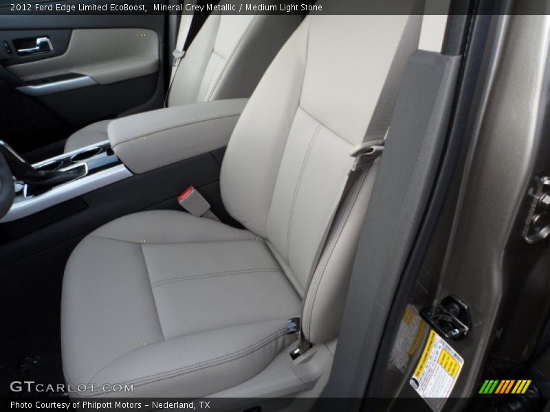 Mineral Grey Metallic / Medium Light Stone 2012 Ford Edge Limited EcoBoost