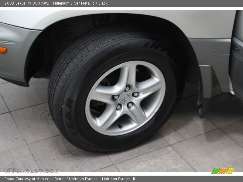 Millenium Silver Metallic / Black 2003 Lexus RX 300 AWD