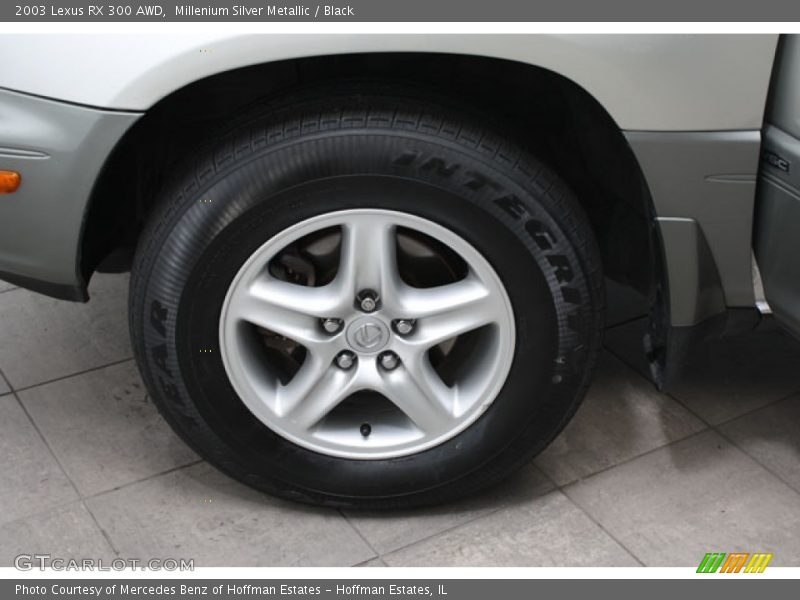 Millenium Silver Metallic / Black 2003 Lexus RX 300 AWD