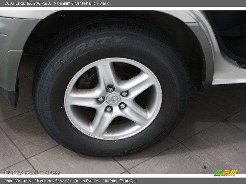 Millenium Silver Metallic / Black 2003 Lexus RX 300 AWD