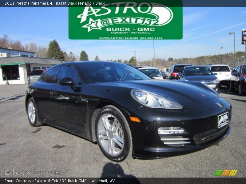 Basalt Black Metallic / Black 2011 Porsche Panamera 4