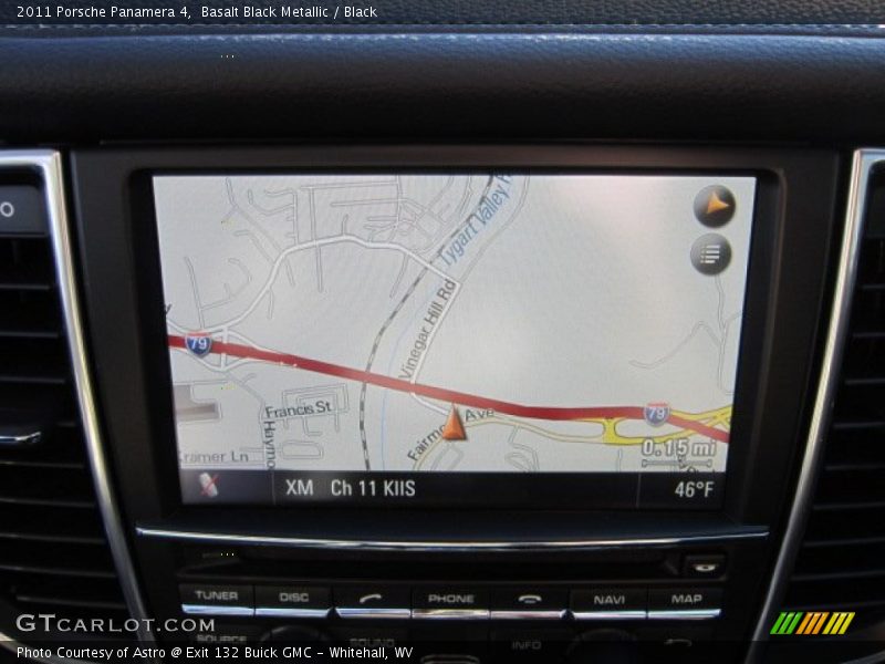 Basalt Black Metallic / Black 2011 Porsche Panamera 4