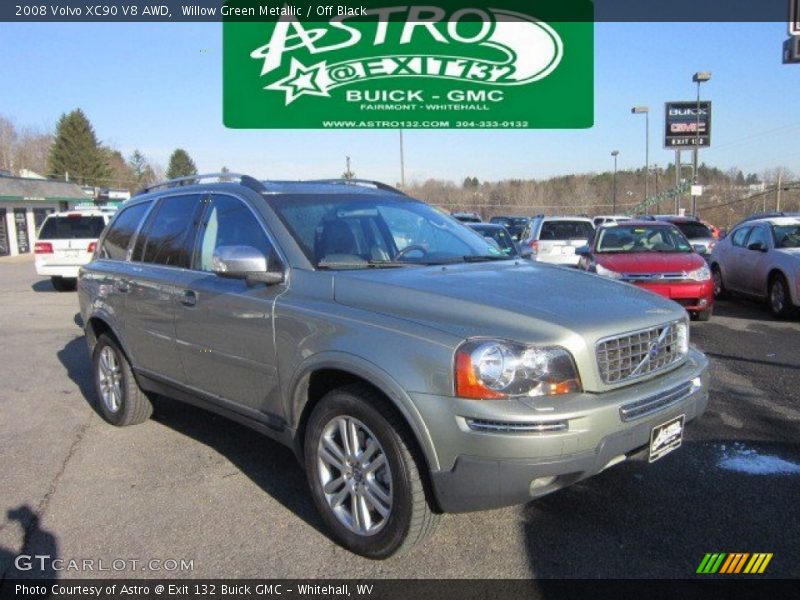 Willow Green Metallic / Off Black 2008 Volvo XC90 V8 AWD