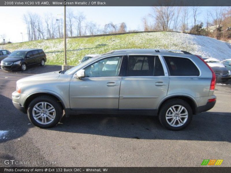 Willow Green Metallic / Off Black 2008 Volvo XC90 V8 AWD
