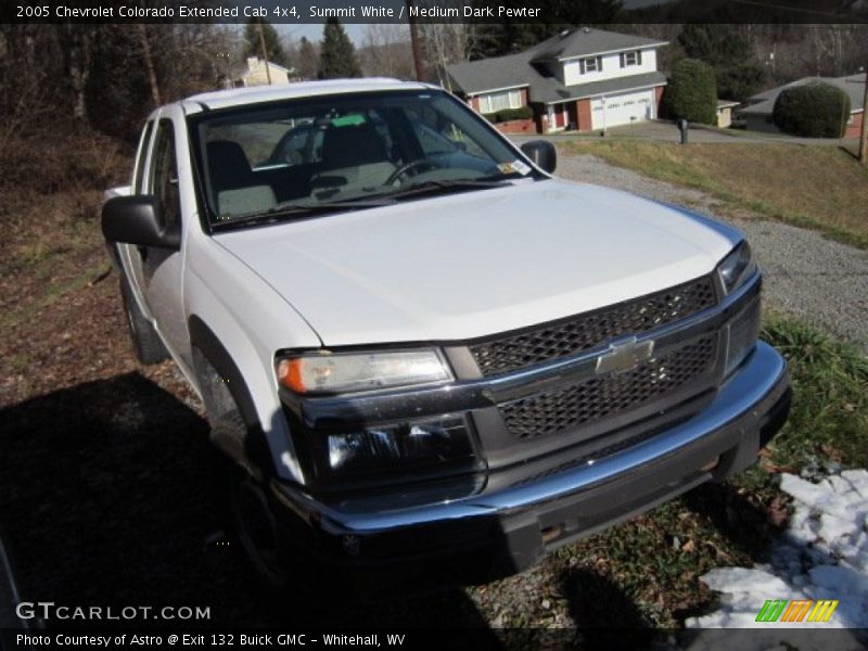 Summit White / Medium Dark Pewter 2005 Chevrolet Colorado Extended Cab 4x4